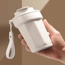 Tasse à café octogonale minimaliste, gobelet isotherme en acier inoxydable avec couvercle, design portable pour le bureau/usage occasionnel, retour à l'école