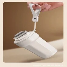 Tasse à café octogonale minimaliste, gobelet isotherme en acier inoxydable avec couvercle, design portable pour le bureau/usage occasionnel, retour à l'école