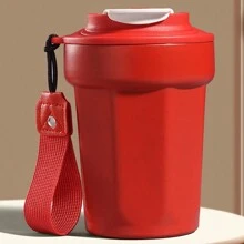 Tasse à café octogonale minimaliste, gobelet isotherme en acier inoxydable avec couvercle, design portable pour le bureau/usage occasionnel, retour à l'école
