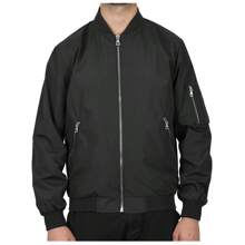 Chaqueta ligera tipo bombardero MA-1 para hombre - Negro - Ver 1