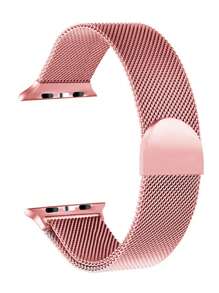 1 pieza Correa deportiva clásica de metal malla compatible con Apple Watch de 45 mm Ultra2 49 mm, 38 mm, 40 mm, 41 mm, 42 mm, 44 mm, 46 mm, pulseras milanesas compatibles con Apple Watch Series SE 10 9 8 7 6 5 4 3 2 1, accesorios para Apple Watch