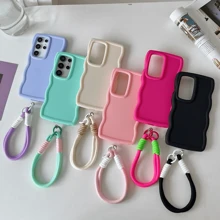 Ốp lưng điện thoại TPU mềm màu đen họa tiết Macaron, có dây đeo vải tự làm, tương thích với Apple 11/12/13/14/15Promax, S22/S23FE/S24U/A55/A35/A25/A15, Redmi NOTE 11/12/13PRO PLUS/13 C, OPPO RENO 11F, Honor 90LITE/X50/KE70E/POCOX 6Pro, Vivo, Realme 8/8P/9I, , INFINIX, và các dòng điện thoại khác. Phiên bản quốc tế, không phải phiên bản nội địa. - màu đen - Xem 6