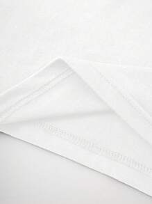 Customizable Women Plus Size T-Shirt - Add Your Text And Graphics (Family Photo With Nickname) To Design Your Personalized Plus Size Printed T-Shirt - White - View 5