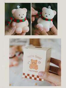 Teddy Bear Scented Candle, Suitable As Gift For Girlfriend - White - View 3