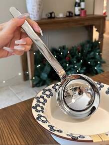 Large Size Multi-Use Ladle, High-End Christmas Gift Buffet Serving Spoon For Hotel And Restaurant, Deep Bowl Soup Spoon, Fish Slice, Flour Sifter