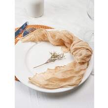 6 paquets de serviettes en mousseline de fromage, serviettes de table en gaze de 20 x 20 pouces, serviettes de table carrées rustiques faites à la main pour les fêtes, les mariages, les événements, les dîners en famille, la décoration bohème