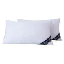 WEFANCY Luxury 5-Star Hotel Quality Pillow, Extra Soft Pillow, 19x29 Inch - Deep Sleep Neck Support, All Seasons Non-Slumping High Pillow Core, Machine Washable, Modern Pillow Design | Soft Textured Fabric, Sleeping Pillow - trắng - Xem 6
