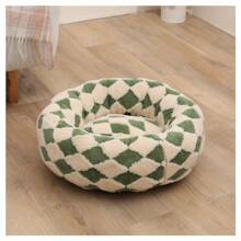 Cómoda casa circular para perros tipo dona, cama de perro esponjosa, cama circular para mascotas, colchón antiansiededad, sofá cama para mascotas, cama de perro, cama de perro súper suave y lavable, cálida para todo el año, adecuada para perros pequeños y medianos
