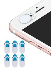 6pcs/Set Or 12pcs/Set (Black Or Black+White) Camera Cover Sticker For Smartphone And Tablet, Privacy Protection - Black - View 5