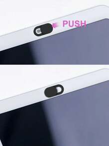 6pcs/Set Or 12pcs/Set (Black Or Black+White) Camera Cover Sticker For Smartphone And Tablet, Privacy Protection - Black - View 7