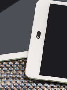 6pcs/Set Or 12pcs/Set (Black Or Black+White) Camera Cover Sticker For Smartphone And Tablet, Privacy Protection - Black - View 6