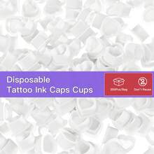 naom 100/200個心形矽膠紋身墨水杯，防潑濺一次性墨水容器，適用於紋身練習藝術家與初學者的紋身用品 - 彩色 - 查看 13
