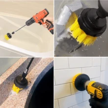 7 件套电钻刷清洁套装、车轮、家用瓷砖和墙壁清洁套件 - 彩色 - 查看 4