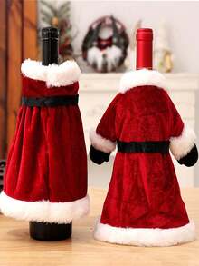 1 件圣诞酒瓶盖套装 - 带有圣诞老人设计的节日红酒装饰，适合节日派对、家庭聚会和独特的礼物、瓶装礼品套装、家居装饰、餐厅、酒吧、咖啡厅、婚礼、派对装饰、朋友礼物、圣诞礼物、新年礼物。，圣诞礼物，圣诞快乐 - 彩色 - 查看 3