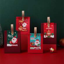 1PC 纸板盒空盒圣诞节平安夜糖果礼品盒 - 彩色 - 查看 13