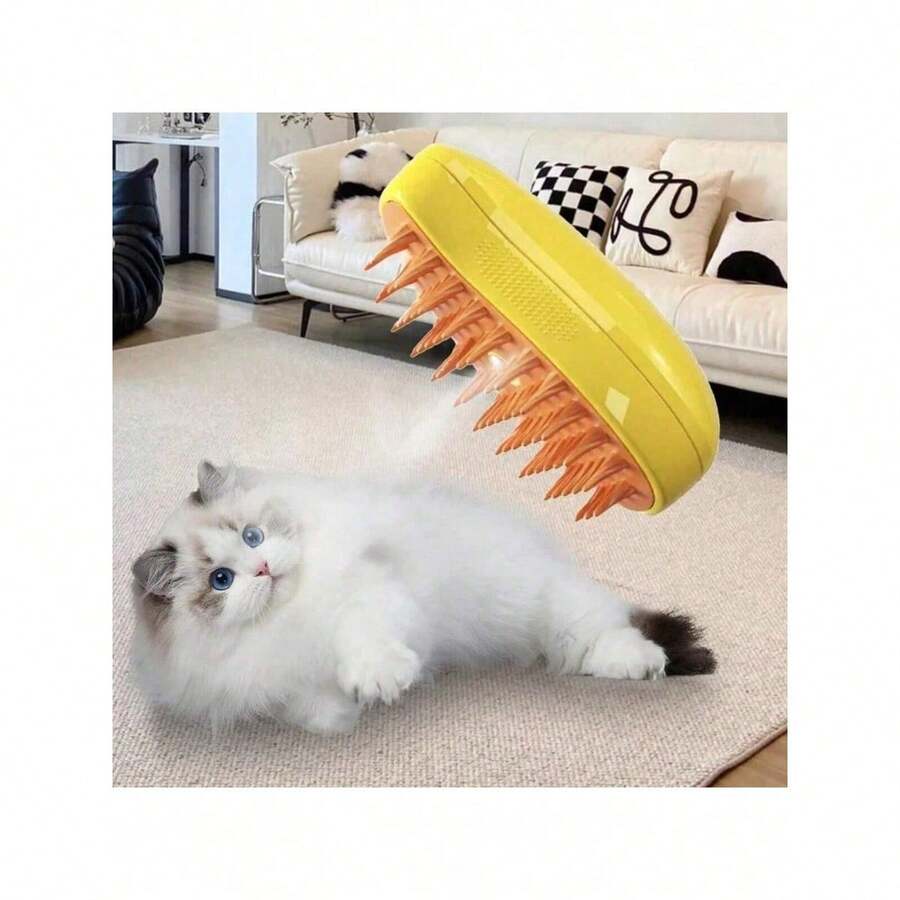 Pet Brush Clean Hair Massage Dogs And Cats Pet Removal Different Things For Home - 彩色 - 查看 1