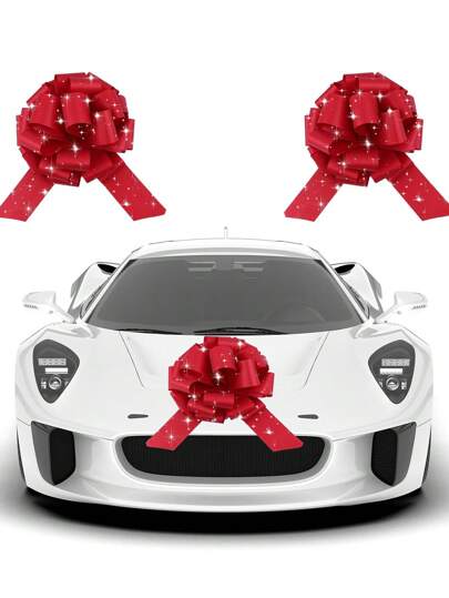 1 pieza Lazo de regalo grande, lazo de coche, 40 cm de ancho, lazos para regalos, Navidad, Cumpleaños, Canasta de regalo, Boda, Recepción, Pascua, Decoración, Oficina, Aula, Recaudación de fondos, Navidad