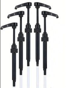 8cc 3pcs/5pcs Black/White/Gold Syrup Pumps, Syrup Pumps For 750ml/25.4oz Bottles, Syrup Pumps For Coffee Syrup Snow Cones, Creative Spice Bottle Pumps, Sauce Pump Dispensers, Pump Dispensers, Multi-Function Pump Dispensers For Oil Bottles, Kitchen Tools),No-Mess, Fixed Angle Design, Anti-Clog, Spill-Proof, Easy-Flow, Fits Multiple Brands - Torani, DaVinci, Skinny, Upouria, Holy Kakow, And 1883