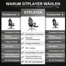 GTPLAYER Gaming Chairs - Xám - Xem 6