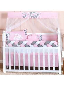 COMPLETE AMERICAN AND NATIONAL SLIM BABY CRIB KIT, FITS CRIB WITH MATTRESS UP TO 130CM X 70CM PROMOTION - 粉紅雲 - 查看 1