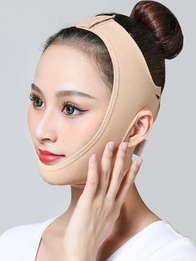V-Shaped Mask Strap-Facial Bandage, Suitable For Home/Sleep/Exercise/Yoga Multi-Occasion Use. They Are Made Of Skin-Friendly Material, Light And Breathable.