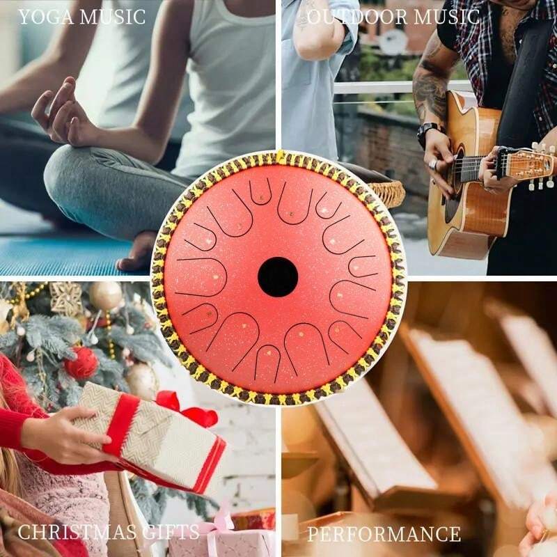 14Inch 14Note C Major Steel Tongue Drum, Adult Gift Music Percussion