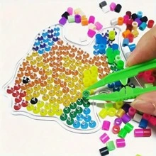 5 Colori Pinzette In Plastica Per Perline Fai Da Te E Perline Termosaldate[Colore Casuale]