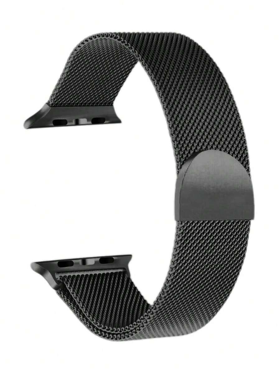 1条男女通用经典金属网状运动表带，兼容 45mm、49mm、38mm、40mm、41mm、42mm、44mm、46mm，米兰尼斯表带，兼容 Series Ultra 3/2/1、11、10、9、8、SE3、7、6、5、4、3、2、1，透气磁扣表带，可靠耐用。