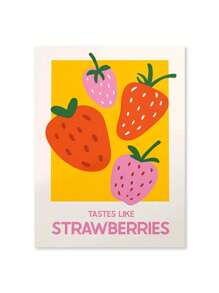 1 件粉色草莓柠檬卡鸡尾酒饮料海报复古帆布画客厅走廊墙壁艺术画厨房酒吧装饰无框架 - 彩色 - 查看 30