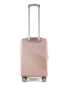 52*31*22cm Carry On Luggage With 360° Wheels 8kg ABS Double Layer Anti-Theft Zipper Carry On Suitcase - Màu hồng gỉ - Xem 2