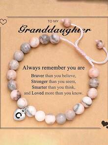 女士正能量手链天然石情感手链水晶精神珠宝老师妈妈 50 岁 21 岁生日大姐姐礼物，1 件能量平衡手链 8 毫米虎眼石串珠手链男女珠宝礼物，女士正能量手链天然石情感手链水晶精神珠宝老师妈妈 50 岁 21 岁生日大姐姐礼物 - 彩色 - 查看 5