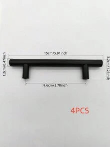 Stainless Steel Handle (96mm Drill Hole Distance), Wardrobe Cabinet Door Pulls