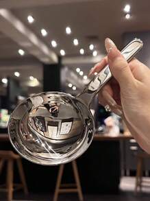 Large Size Multi-Use Ladle, High-End Christmas Gift Buffet Serving Spoon For Hotel And Restaurant, Deep Bowl Soup Spoon, Fish Slice, Flour Sifter