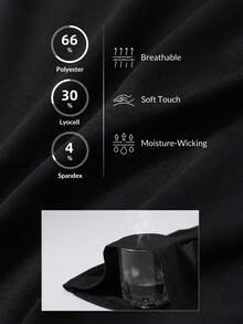 baleaf 女士长袖健身上衣 瑜伽上衣 宽松休闲 T 恤 - 黑色 - 查看 5