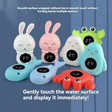 1pc Cartoon Shaped Baby Bath Thermometer, Cute Electronic Water Temperature Monitor For Kids, Suitable For Soaking Bathtubs - Thermometer - View 2