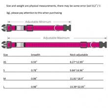 Phụ kiện vòng cổ cho chó cưng DIY bằng nylon có thể điều chỉnh, khắc tùy chỉnh, phù hợp với chó nhỏ-trung bình - Nhiều màu - Xem 5