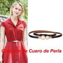 Cinturones para Mujer Elegante, Cinturon Vaquero Dama Moda, cinturon vaquero dama, cinto vaquero dama, cinturones mujer, cinturon ancho mujer, cinturones para vestidos, cinturones de piel, cinturones vaqueros - Negro - Ver 2