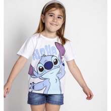 Lilo Y Stitch Officially Licensed Single Jersey Stitch Short T-Shirt - Children's Short T-Shirt Unique Design Fun And Comfortable Style - Multicolor - View 4