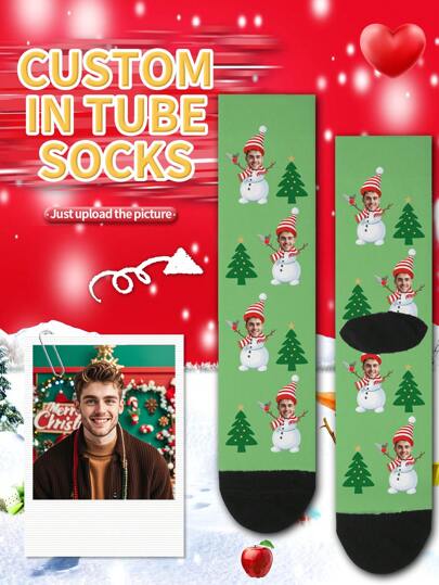 1 Pair Christmas Customized Face Printed Mid-Calf Socks, Men's And Women's Couple Socks,Personalized With Photo, Funny Couple Socks, Comfortable And Breathable, Creative Cartoon Design, Perfect For Holidays, Birthdays, Valentine's Day Gifts,Funny,Crazy,Anime,Multicolor Sockshdays, VFather Christmasalentine's DFather Christmasay Gifts,Funny,Crazy,Anime,Multicolor Long Socks,Dawg,Colorful,Cute,Adorable,Contracted,Funny,Custom,Unique,Customized,Personalized,Ideal Gifts For Him,Ideal Gifts For Her,Boyfriend,Girlfriend,Family,Friends,Grandparents,Her