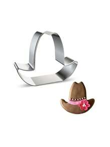 1 件卡通牛仔白马不锈钢饼干/蛋糕切刀模具 DIY 糖霜水果切割工具