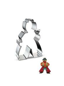 1 件卡通牛仔白马不锈钢饼干/蛋糕切刀模具 DIY 糖霜水果切割工具