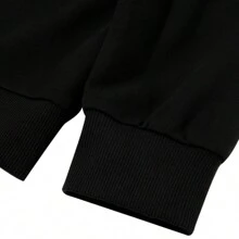 Adidas 1pc Boyfriend Style Men's Black Pullover Hoodie, Warm Athletic Sweatshirt, Boyfriend Style Mend Order One Size Down, IT3989