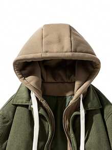 Men's Long Sleeve Lightweight Hooded Jacket Suitable For Outdoor Sports, Spring And Autumn - Black - View 3