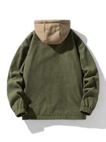 Men's Long Sleeve Lightweight Hooded Jacket Suitable For Outdoor Sports, Spring And Autumn - Black - View 2