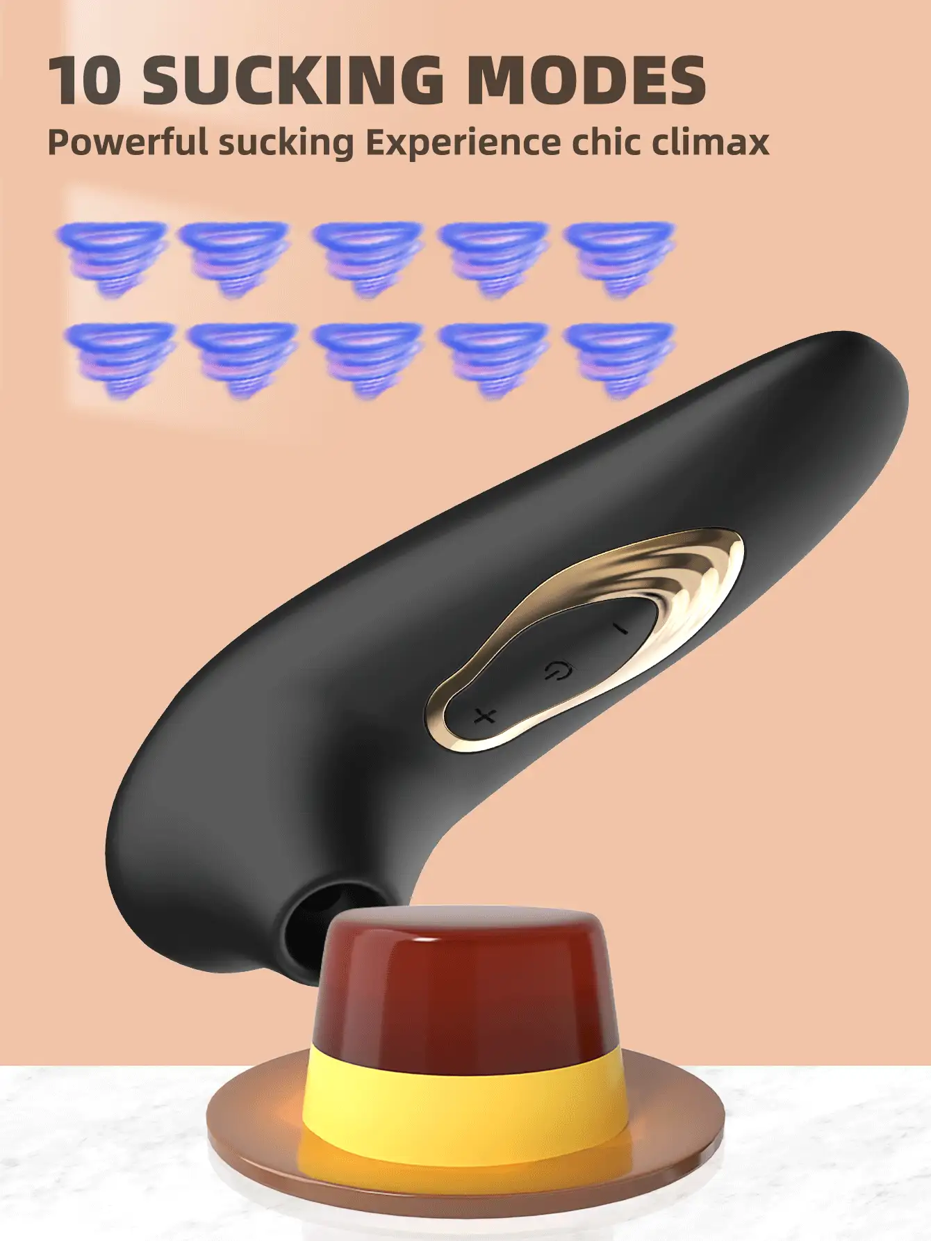 Vibrador con succión estimulador del clítoris, juguete sexual para adultos mujeres con masajeador de succión del clítoris, negro. Succionador del clítoris para mujer, juguete sexual oral y erótico de succión. Vibrador con succión del clítoris con 10 modos de vibración para la sexualidad de la mujer. Mini vibrador, producto sexual para adultos, para mujeres.