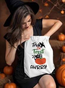 1 pieza Bolsa personalizada de Halloween y bolsas personalizadas para trick or treat, perfectas para llevar todos tus dulces de Halloween! Bolsa de transporte con diseño de fantasmas con nombre personalizado, bolsa de dulces de Halloween personalizada. Regalo de aniversario, regalo de San Valentín, regalo de cumpleaños, regalo para la mejor amiga, regalo para mamá, regalo para novia, regalo para ella, regalo para esposa, regalo de Navidad, regalos del Día de Halloween, regalos de Acción de Gracias, Feliz Día de Halloween