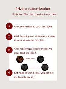 Custom Necklace Luxury Fashion Angel Wings Pendant Necklace "I Love You" In 100 Languages Projection Necklace, Customizable Movie-Like Black & White Photo Engraving, For Girlfriend, Mom, Best Friend, Everyday Wear - Gold - View 9