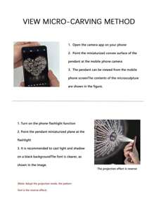 Custom Necklace Luxury Fashion Angel Wings Pendant Necklace "I Love You" In 100 Languages Projection Necklace, Customizable Movie-Like Black & White Photo Engraving, For Girlfriend, Mom, Best Friend, Everyday Wear - Gold - View 8