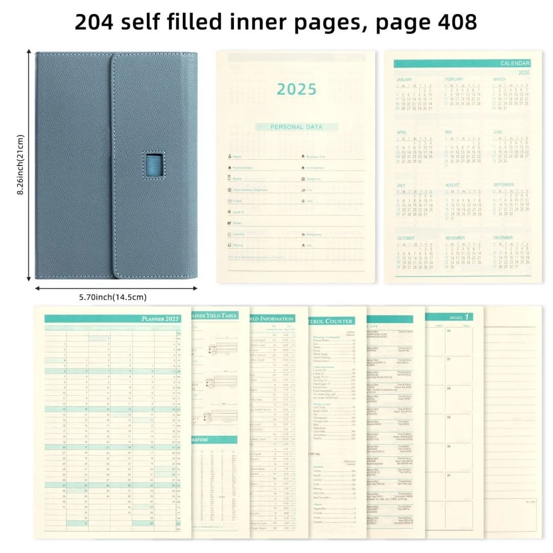 A5 Spanish Language Plan Book Three Fold SquarePlan With Spanish