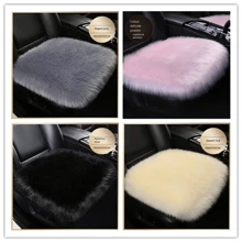 1 件仿羊毛椅垫、沙发垫汽车垫舒适温暖家居沙发飘窗卧室防滑装饰毛绒坐垫，17.7*17.7 英寸（45*45厘米） - 均碼 - 查看 3